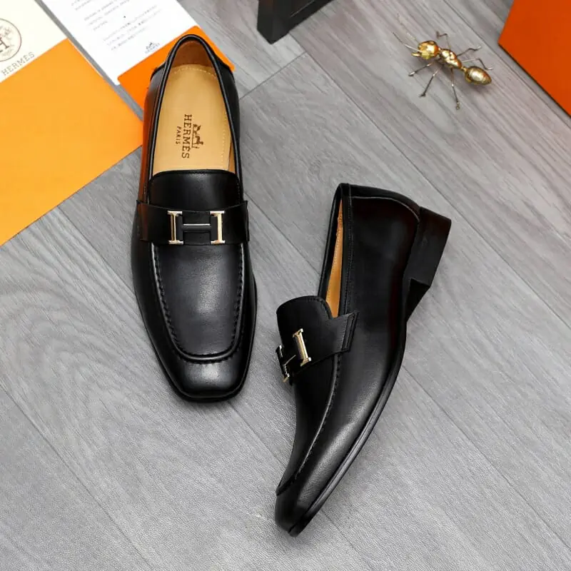 hermes cuir chaussures pour homme s_12212a12